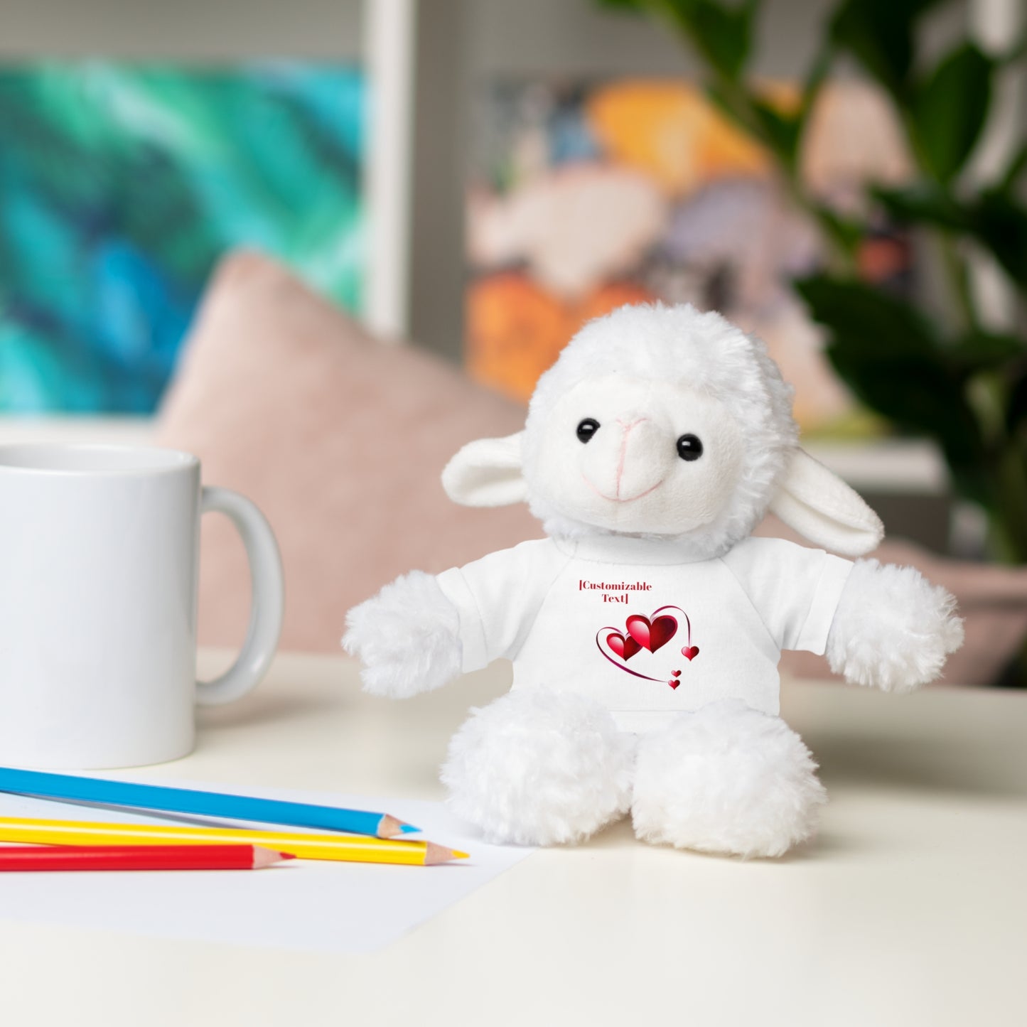 Personalizable Valentines Day Stuffed Animals with Tee