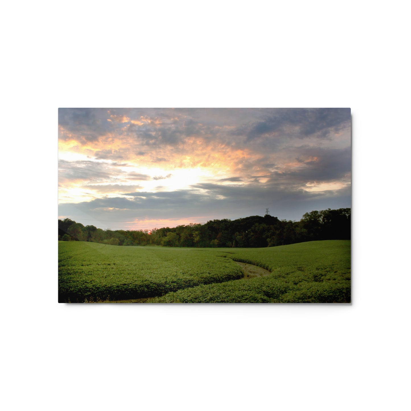 Midwest Sunset Aluminum Print