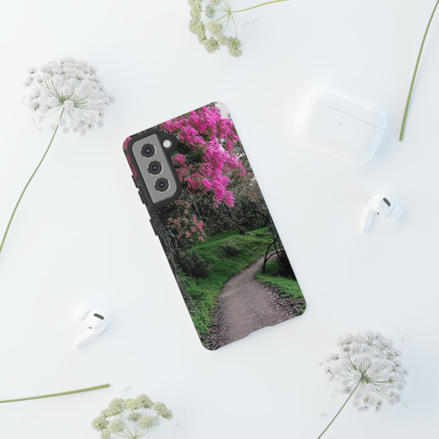 Scenic Path Phone Case | Floral Photography Phone Case | iPhone | Pixel | Samsung