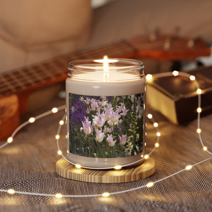 Garden Flowers Photography Scented Soy Candle, 9oz Multiple Scents