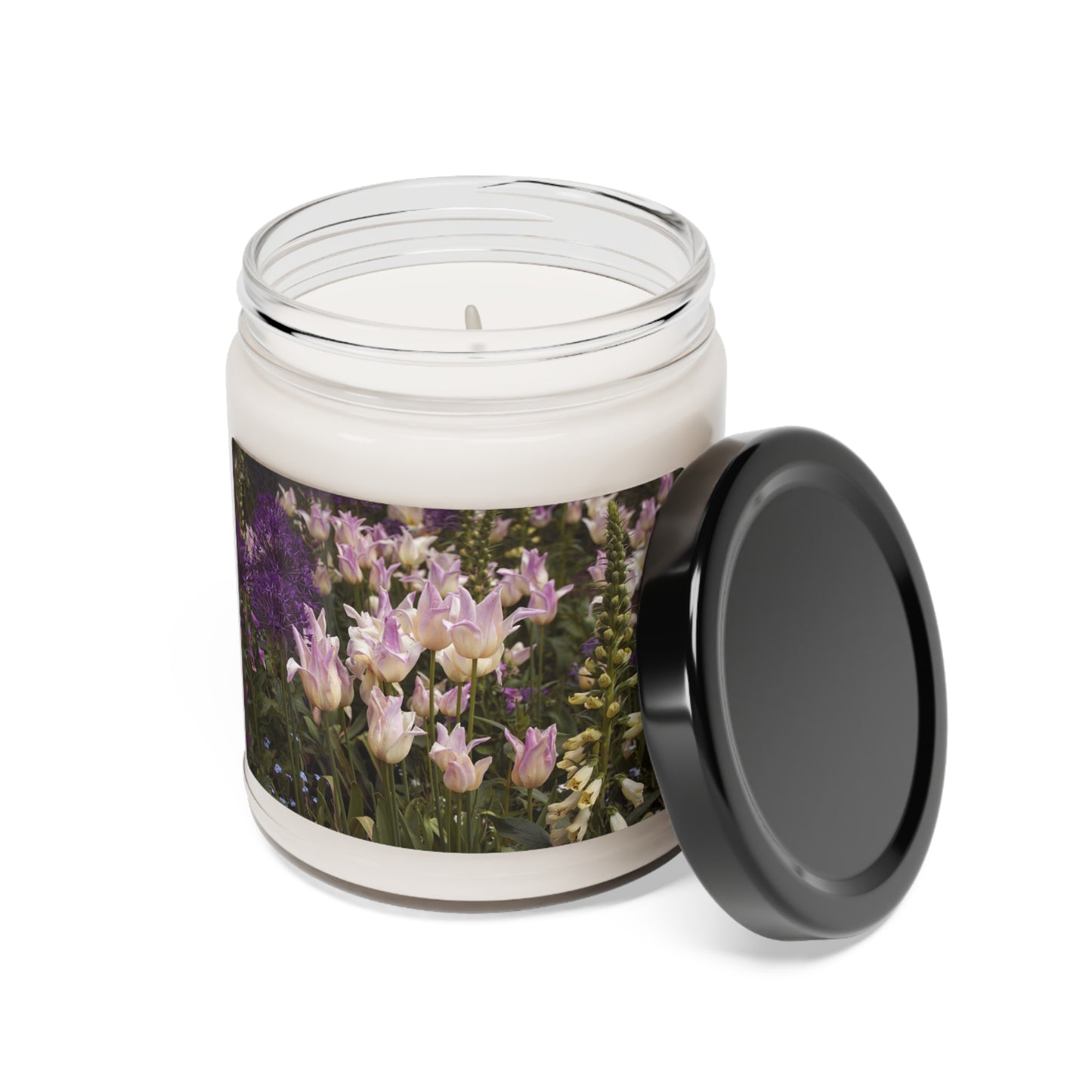 Garden Flowers Photography Scented Soy Candle, 9oz Multiple Scents