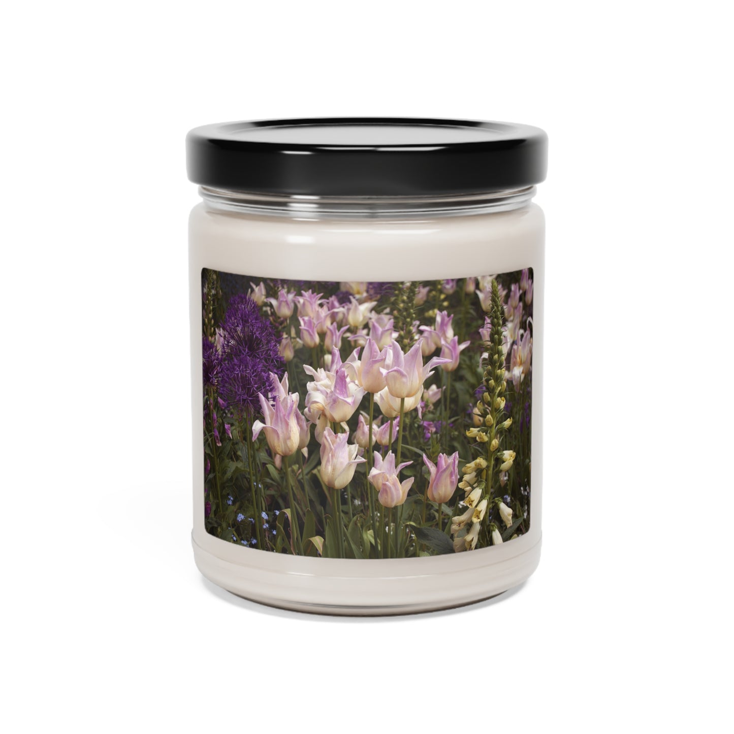 Garden Flowers Photography Scented Soy Candle, 9oz Multiple Scents