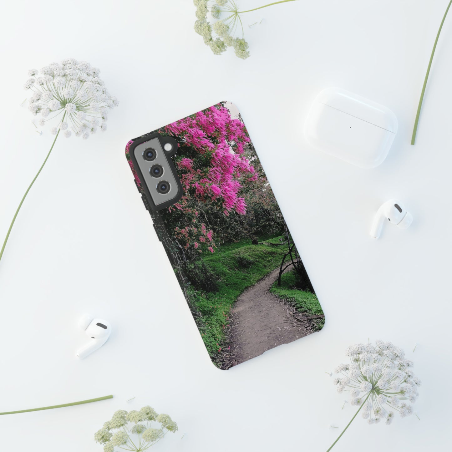 Scenic Path Phone Case | Floral Photography Phone Case | iPhone | Pixel | Samsung