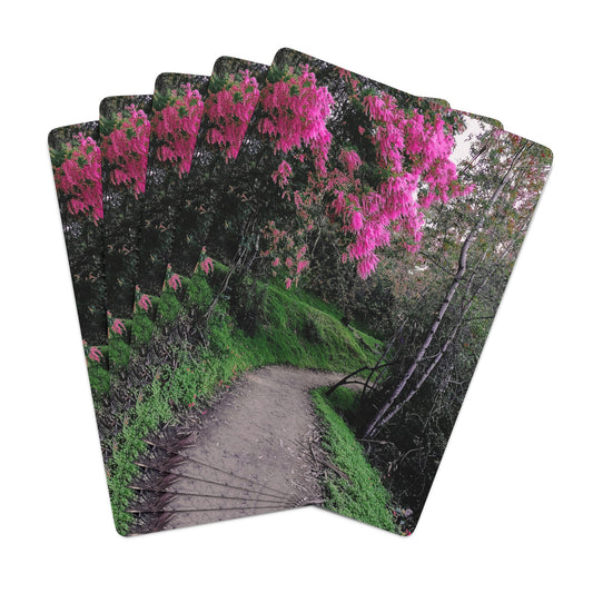 Scenic Path Playing Cards | Floral Card Deck | Nature Photography Cards