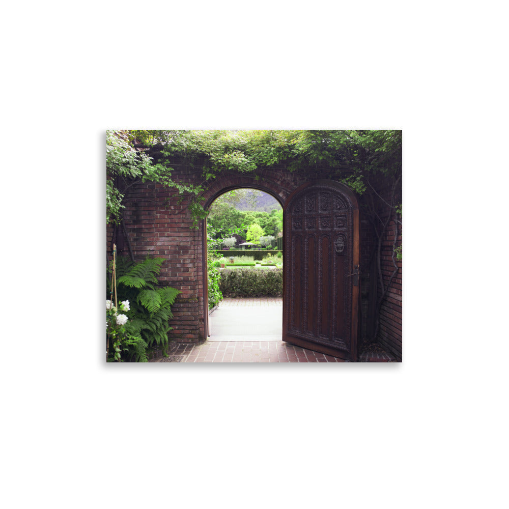 Garden Door Photography Print | Matte Paper Poster