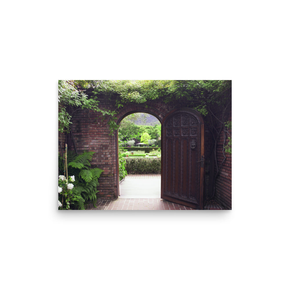 Garden Door Photography Print | Matte Paper Poster