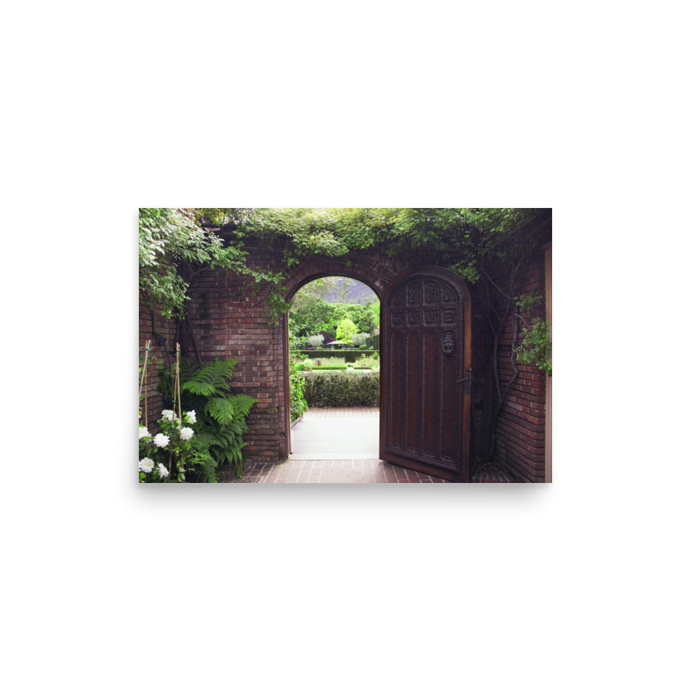 Garden Door Photography Print | Matte Paper Poster