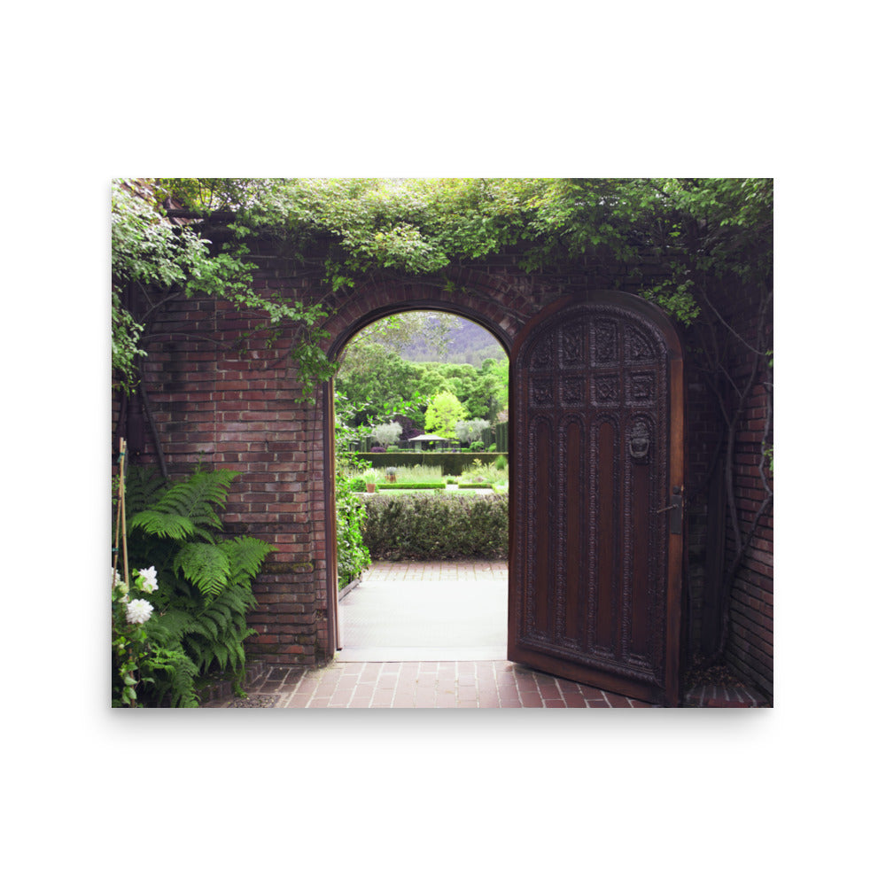 Garden Door Photography Print | Matte Paper Poster