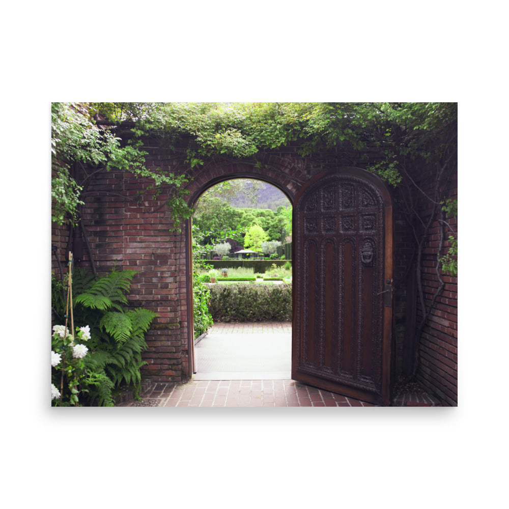 Garden Door Photography Print | Matte Paper Poster