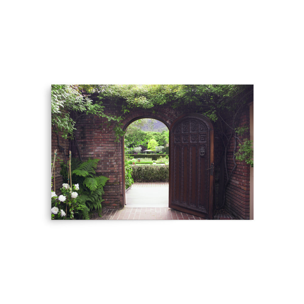 Garden Door Photography Print | Matte Paper Poster