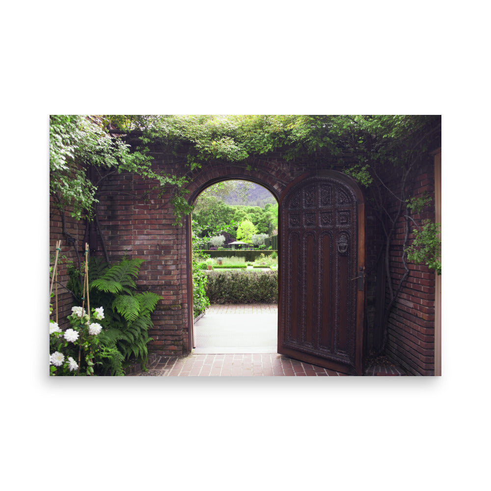 Garden Door Photography Print | Matte Paper Poster