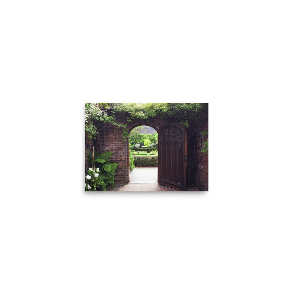 Garden Door Photography Print | Matte Paper Poster