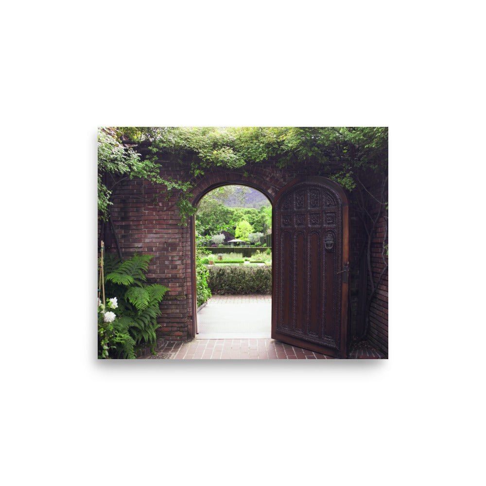 Garden Door Photography Print | Matte Paper Poster