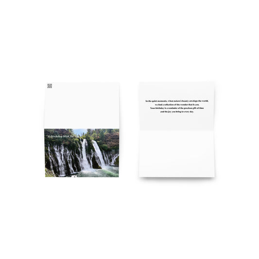 Birthday Greeting Card | Burney Falls