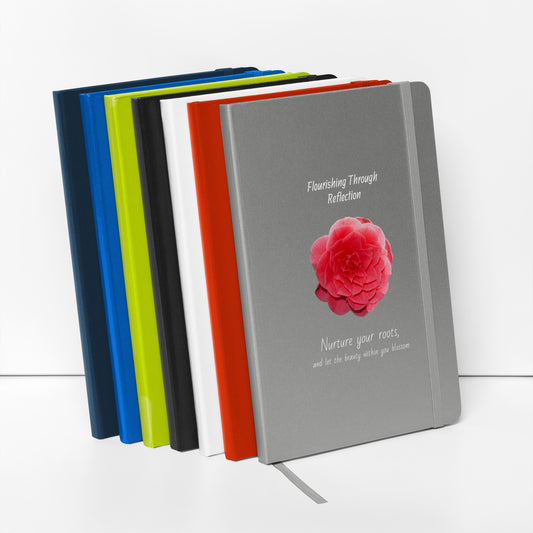 Personal Hardcover Journal | Red Camellia | 80 Page Notebook